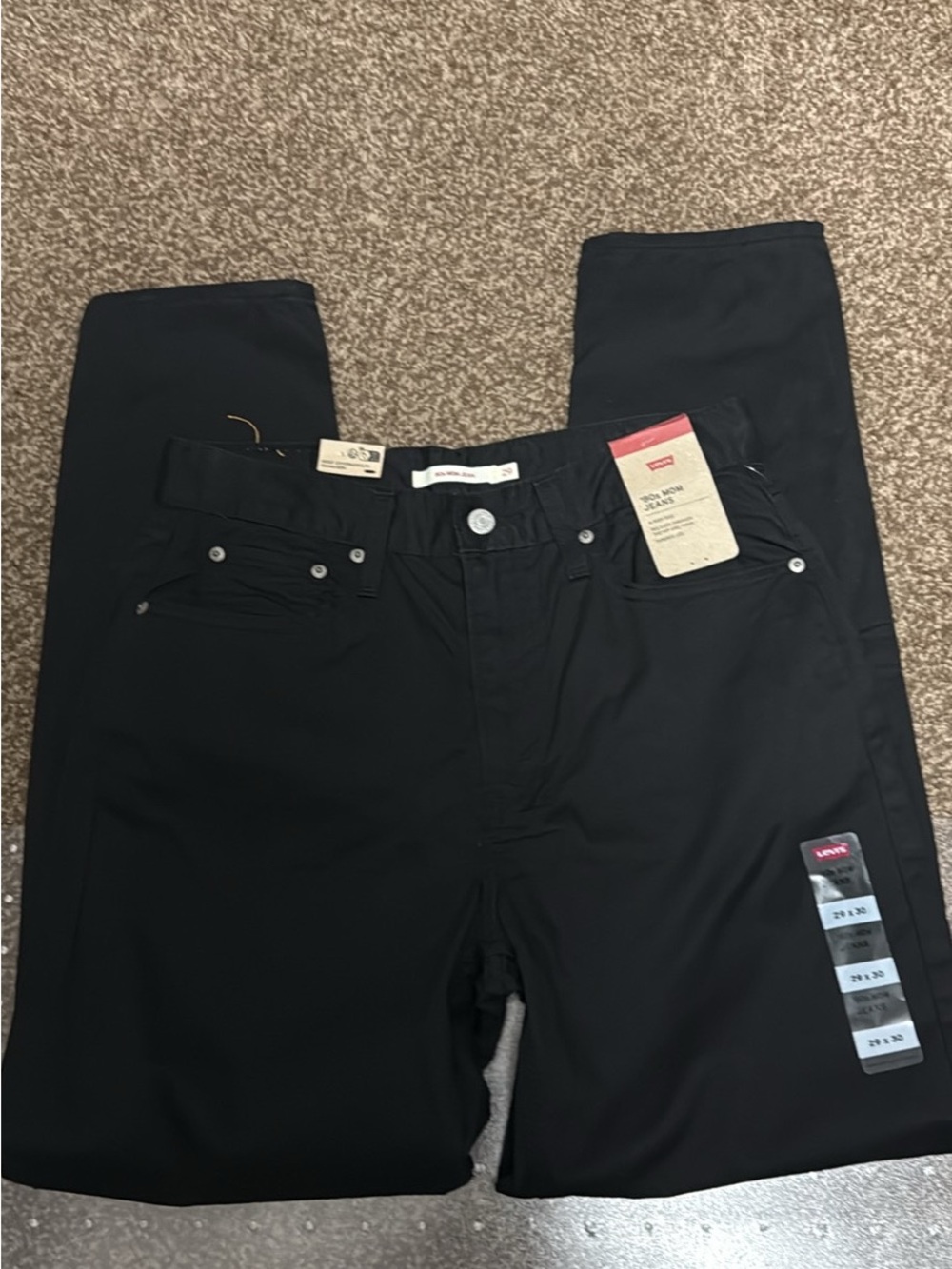 Levi's Black Slim mom Jeans